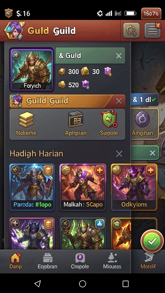 2757 - Tangkapan layar menampilkan menu upgrade dengan berbagai pilihan item.