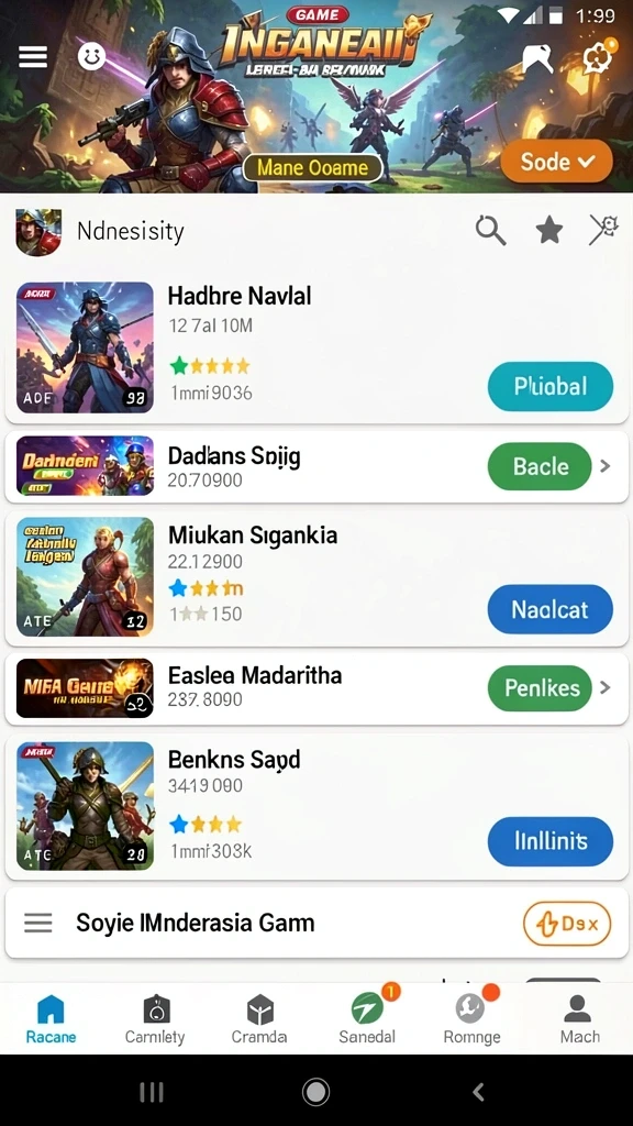 rp6789 - Tampilan level pertama yang penuh warna.